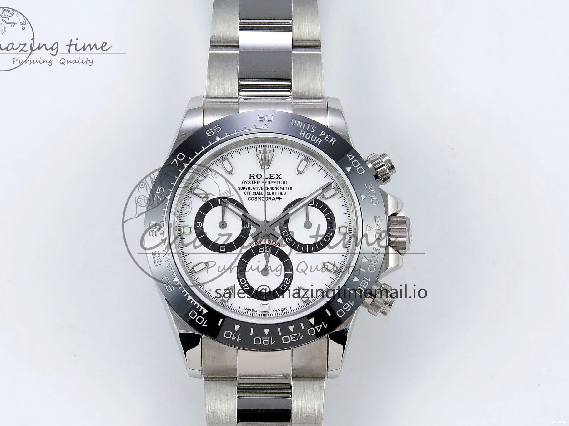 Best Edition QF SA4130 on 1:1 116500 White Dial SS Daytona Bracelet 0501